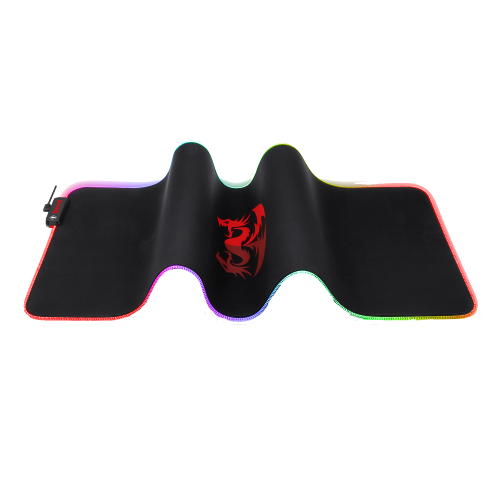 REDRAGON RGB LED LARGE GAMING MOUSE PAD SOFT MATT WITH NONSLIP BASE, STITCHED EDGES (800 X 300 X 3MM) MOUSEPAD Gamers Point 12.000 