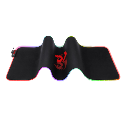 REDRAGON RGB LED LARGE GAMING MOUSE PAD SOFT MATT WITH NONSLIP BASE, STITCHED EDGES (800 X 300 X 3MM) MOUSEPAD Gamers Point 12.000 