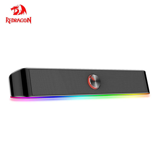 REDRAGON GS560 Adiemus aux 3.5mm stereo surround music smart RGB speakers column sound bar for computer PC notebook loudspeakers - bahrain