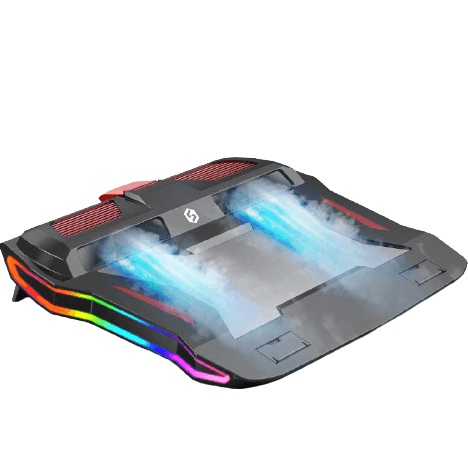 RGB Gaming Laptop Cooler Adjustable Notebook stand Gamers Point Desk  Gamers Point