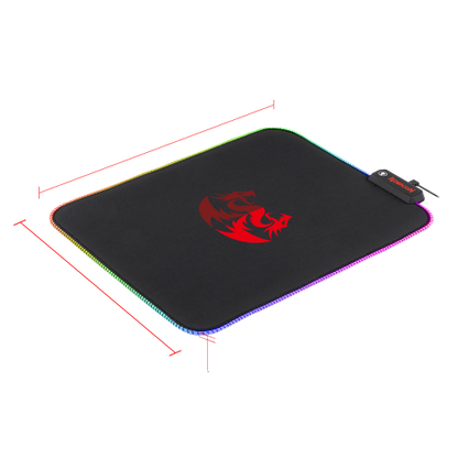 REDRAGON RGB LED LARGE GAMING MOUSE PAD SOFT MATT WITH NONSLIP BASE, STITCHED EDGES (330 X 260 X 3MM) MOUSEPAD Gamers Point 8.000 