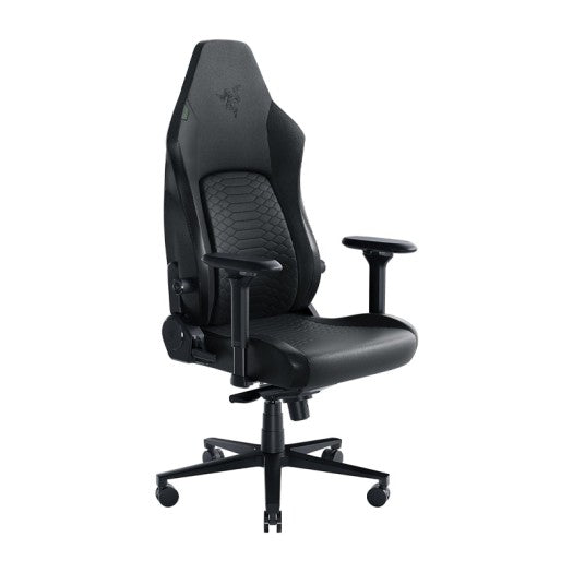 RAZER Iskur V2 Gaming Chair, High Density Foam Cushions, EPU Leather, 4D Armrests, 136kg Max Weight, Swivels & Responds, Reactive Seat Tilt & Up to 152° Recline, Black | RZ38-04900200-R3G1