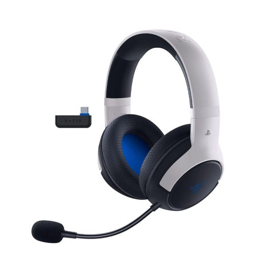 Razer Kaira HyperSpeed Wireless Gaming Headset for Playstation 5 / PS5, PS4, PC, Mobile: 50mm Drivers - HyperClear Cardioid Mic - Memory Foam Cushions - Bluetooth - 30 Hr Battery - White & Black MP HEADSET Gamers Point 85.000 