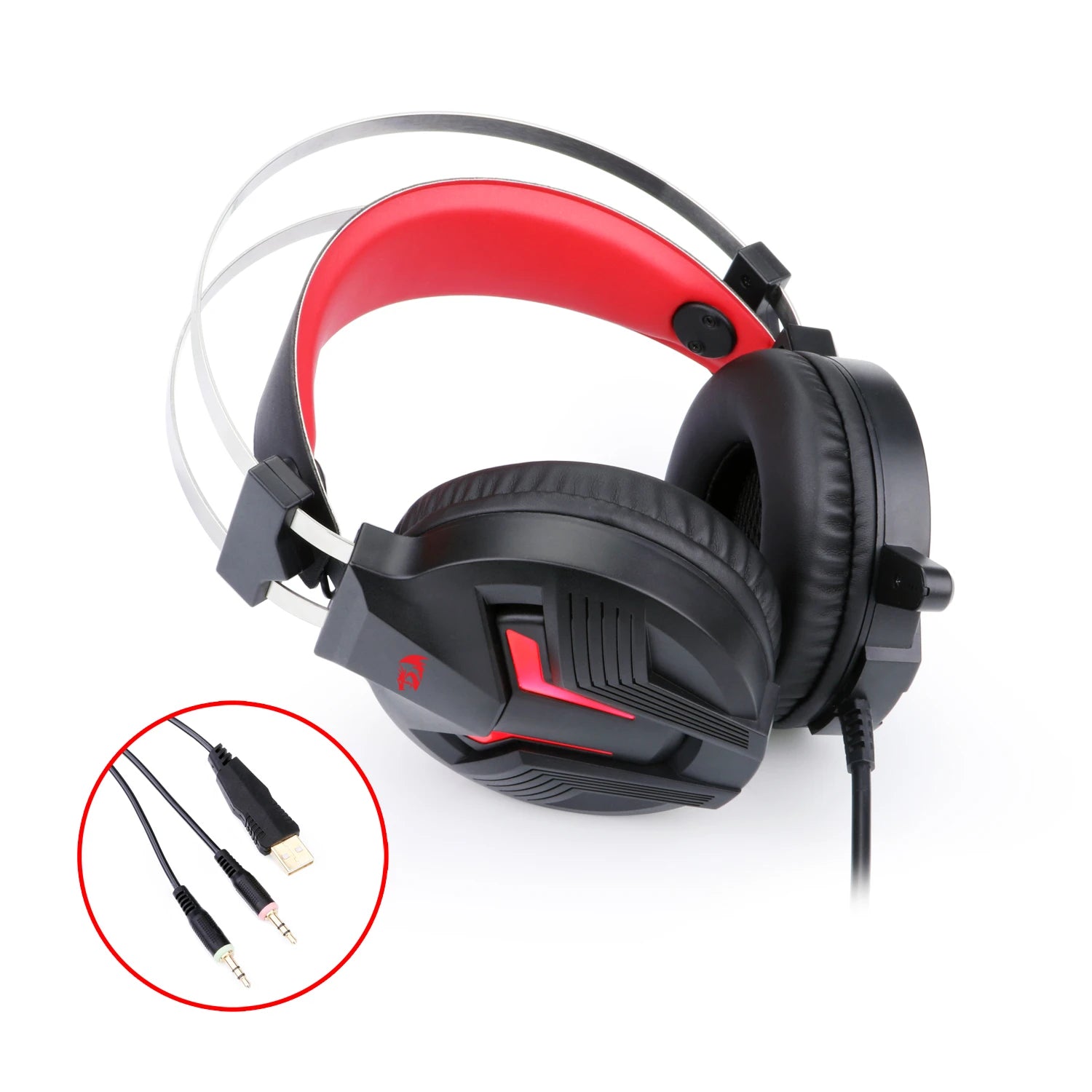 Redragon H112 Gaming Headset With Microphone For PC Wired Over Ear PC Gaming Headsets Works With PC Laptop Tablet PS4 XBOX One - 44 HeadphoneHeadset Gamers Point 24.900 