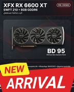 XFX Speedster SWFT 210 Radeon RX 6600 XT GDDR6 Graphics Card-Without Box - Gamers Point Bahrain