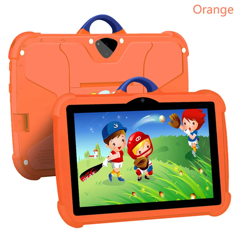 New Cartoon Pattern Kids Tablet 7 Inch Quad Core 4GB RAM 64GB ROM Android Learning - Gamers Point Bahrain