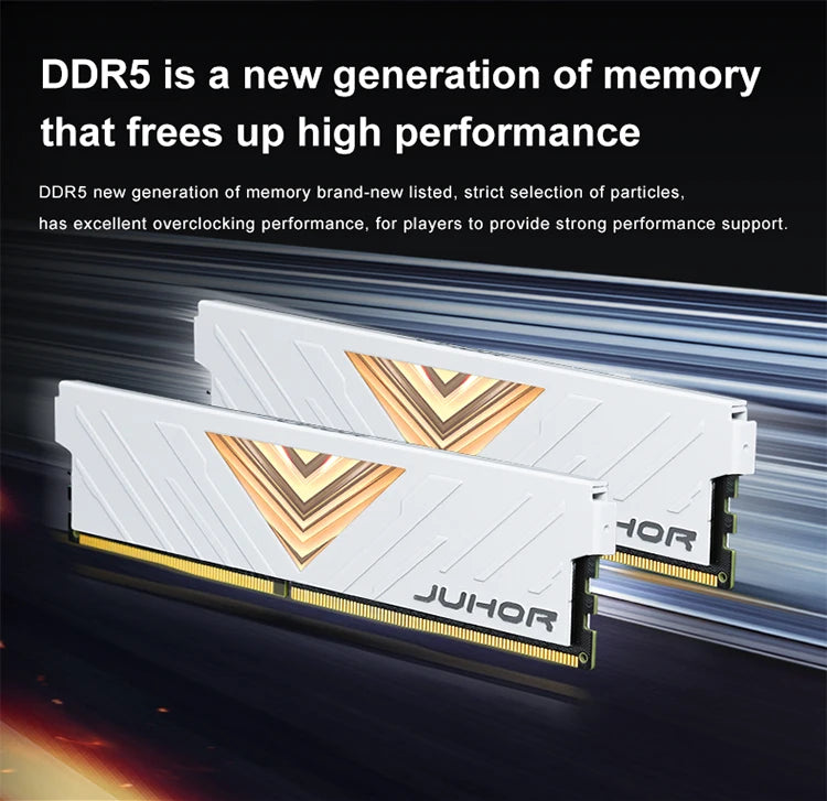 JUHOR RAM DDR5 16GB 5600MHz 6000MHz 4800MHz DIY Computer Gaming Desktop Memory