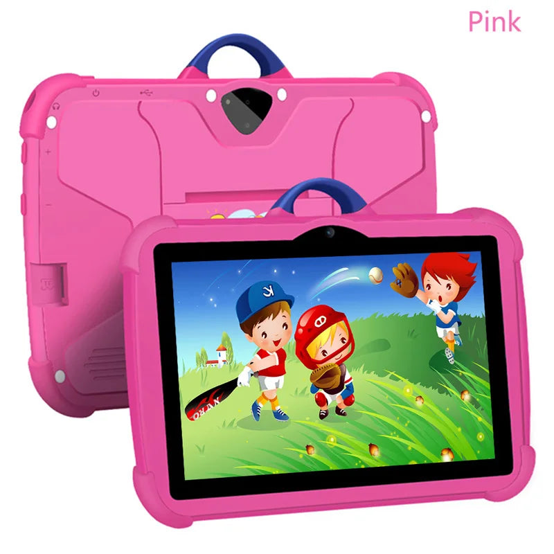 New Cartoon Pattern Kids Tablet 7 Inch Quad Core 4GB RAM 64GB ROM Android Learning - Gamers Point Bahrain