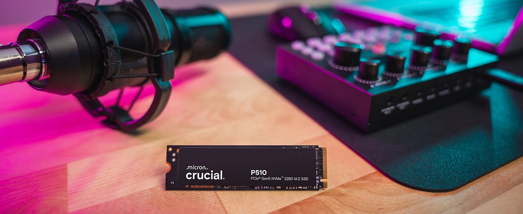 Crucial P510 1TB Gen5 NVMe SSD, Up to 11,000 MB/s PCIe 5.0 M.2 2280 Internal Solid State Drive, for Laptop/ Desktop,OEM package