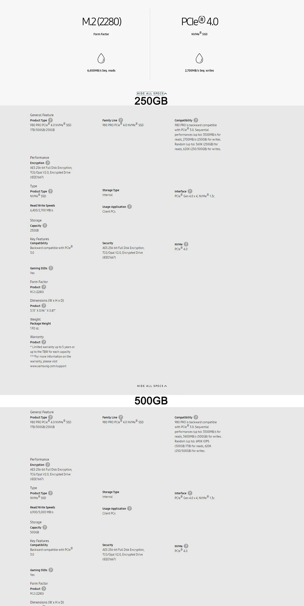 SAMSUNG SSD M2 Nvme 500GB 990 PRO 250GB Internal Solid State Drive 980 1TB hdd Hard Disk 980 PRO M.2 970 EVO Plus 2TB For Laptop