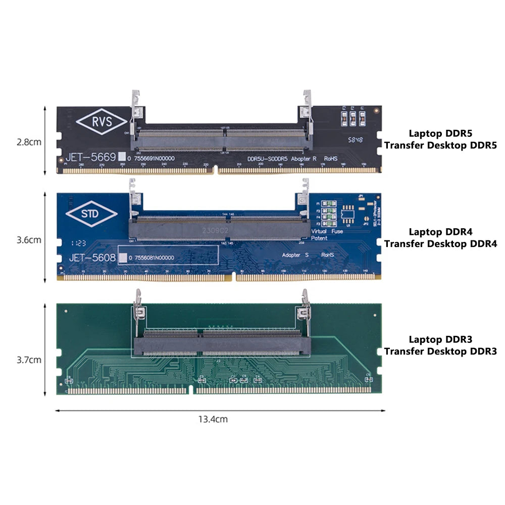 Laptop RAM to Desktop Adapter (SO-DIMM to DIMM) DDR3/DDR4/DDR5 | Gamers Point Bahrain
