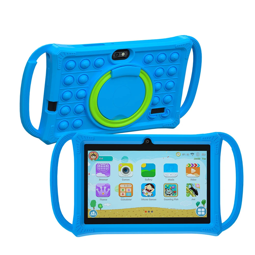 7.0 Inch Kids Tablet Android 12 Quad Core 4GB+64GB WiFi Bluetooth Educational Software Tablets Children's Gifts