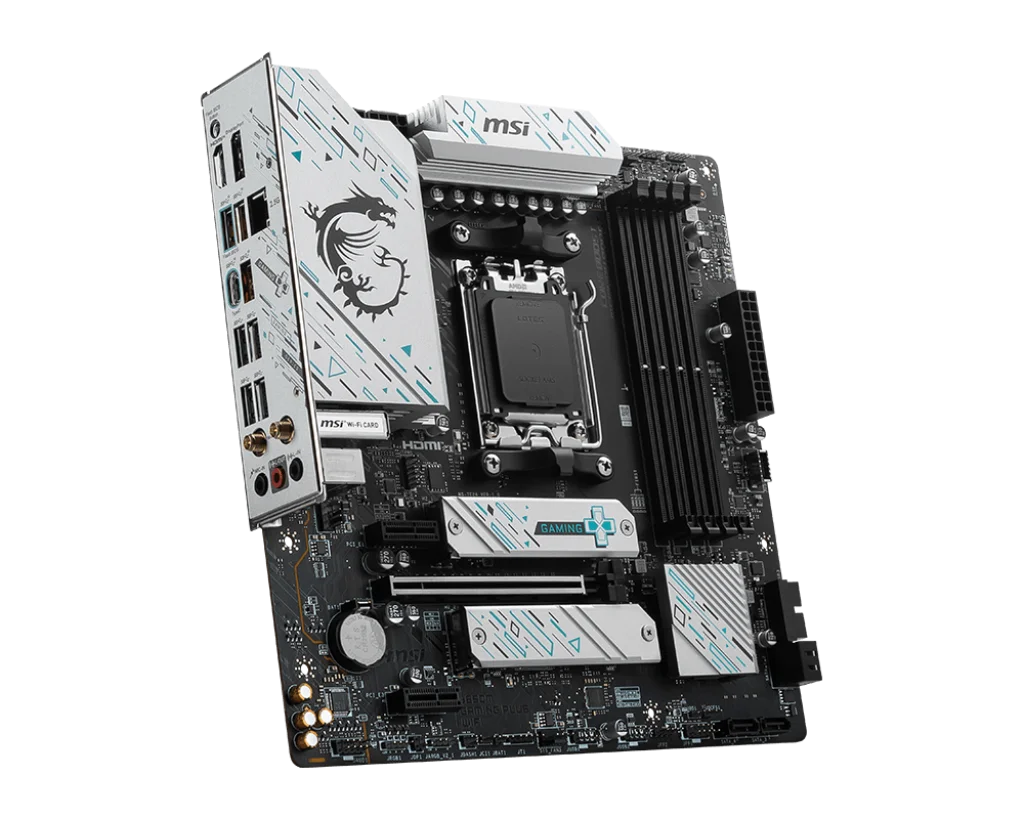 MSI B650M GAMING PLUS WIFI AMD AM5 Motherboard | DDR5 7200+MHz | Ryzen 7000 / 8000 - Gamers Point Bahrain