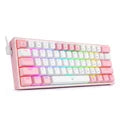 REDRAGON Fizz K617 RGB USB Mini Mechanical Gaming Wired Keyboard Red Switch 60%