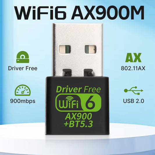 WiFi 6 AX900 Bluetooth 5.3 WiFi USB Adapter Wireless Gamers Point   Gamers Point