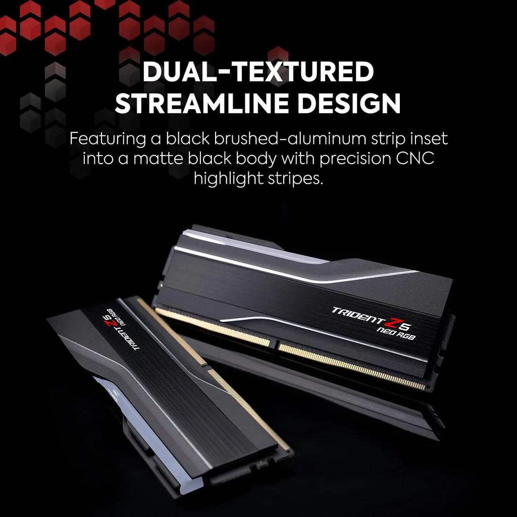 G.Skill DDR5 Trident Z5 NEO RGB Series (16GBx2 )/ (24GBx2)/(32GBx2)Ram 288-Pin SDRAM 6000MHz (AMD Expo) Dual Channel Desktop RAM