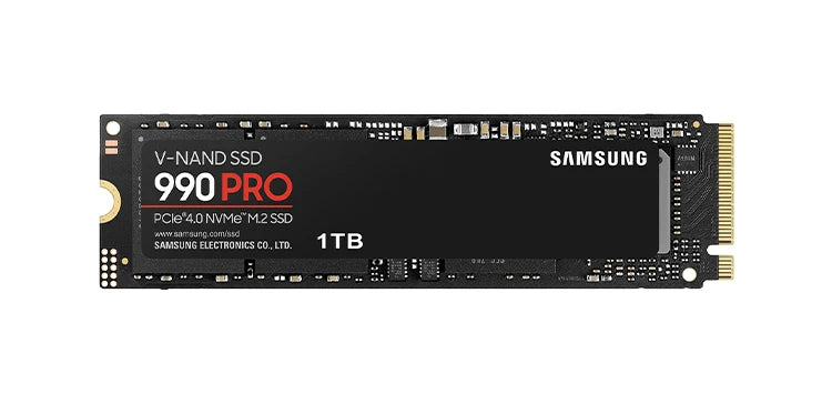 SAMSUNG 990 PRO SSD 4TB PCIe 4.0 M.2 2280 Internal Solid State Hard Drive for High End Computing Gaming Heavy Duty Workstation