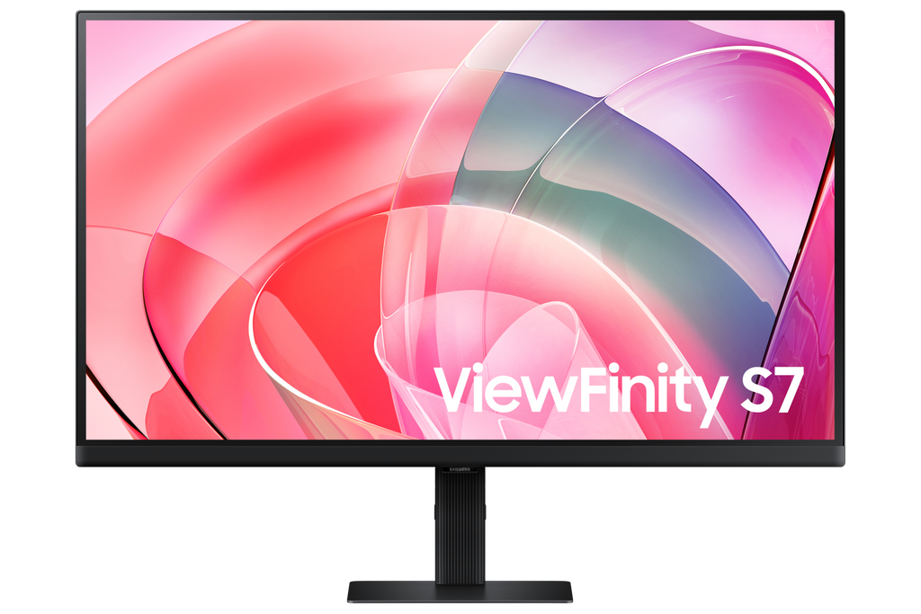 Samsung ViewFinity S7 27-inch 4K IPS monitor LS27D706EAMXUE front, official Samsung photo