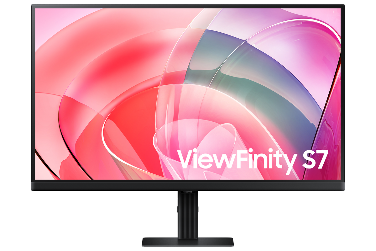 Samsung ViewFinity S7 27-inch 4K IPS monitor LS27D706EAMXUE front, official Samsung photo