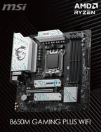 MSI B650M GAMING PLUS WIFI AMD AM5 Motherboard | DDR5 7200+MHz | Ryzen 7000 / 8000 - Gamers Point Bahrain