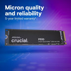 Crucial P510 1TB Gen5 NVMe SSD - PCIe 5.0 M.2 - Gamers Point Bahrain