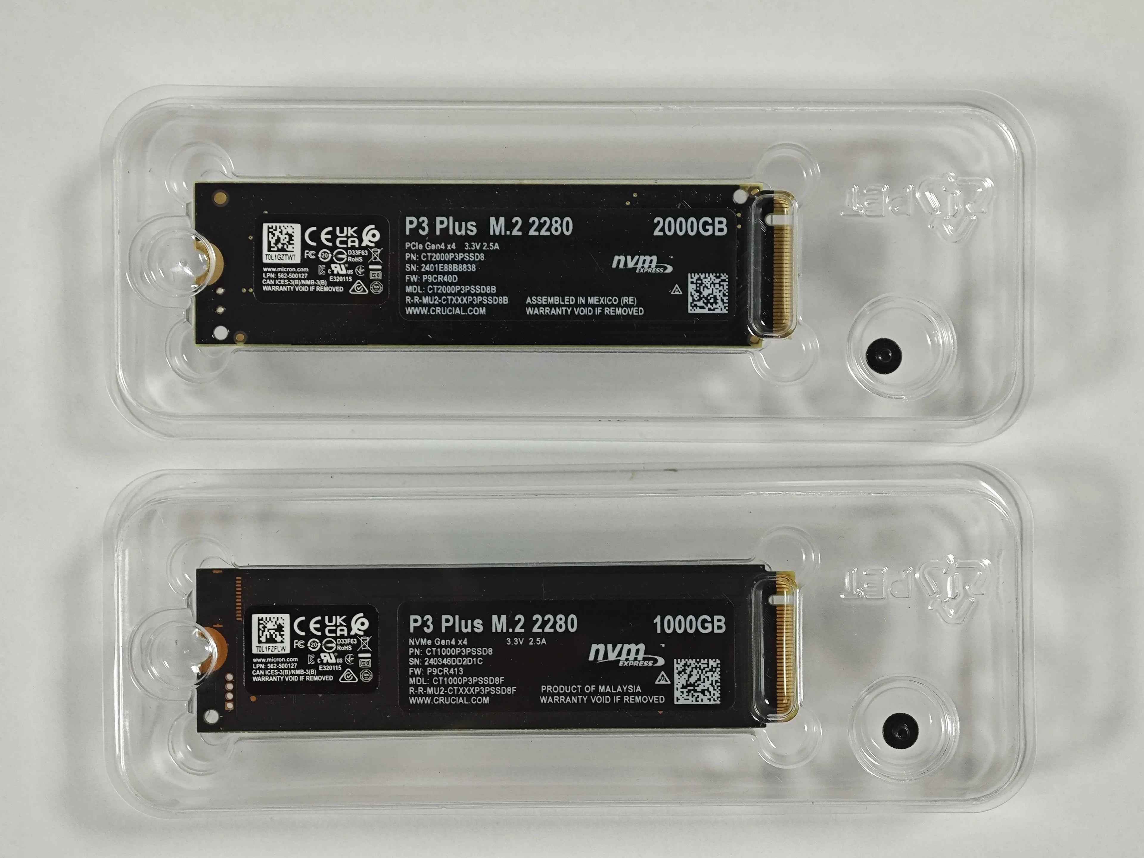 Crucial P3 Plus 1TB 2TB PCIe Gen4 NVMe M.2 SSD Internal Hard Drive(OEM Package)&Crucial NVME 2280 P310 1TB  SSD&Crucial T500 1TB