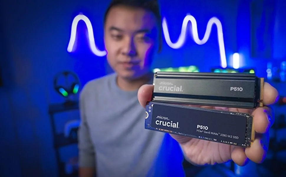 Crucial P510 1TB Gen5 NVMe SSD, Up to 11,000 MB/s PCIe 5.0 M.2 2280 Internal Solid State Drive, for Laptop/ Desktop,OEM package