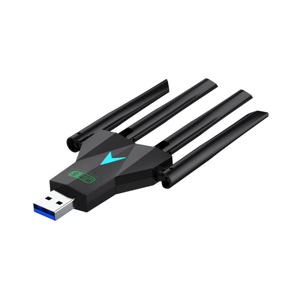 WIFI 1300Mbps Dual-Band USB 3.0 Wi-Fi Adapter (4 Antennas) | Gamers Point Bahrain 1300