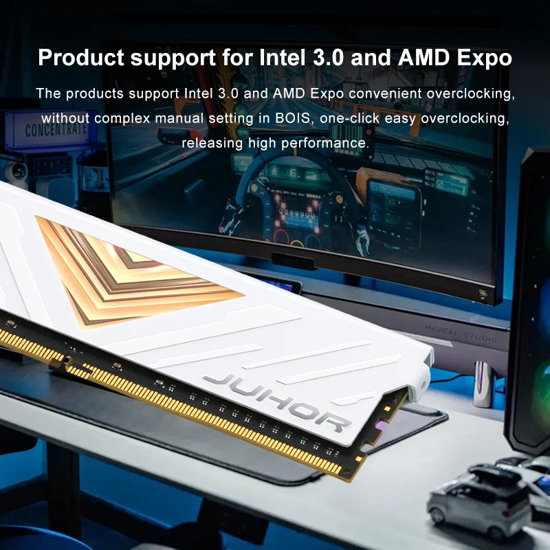 JUHOR RAM DDR5 16GB 5600MHz 6000MHz 4800MHz DIY Computer Gaming Desktop Memory