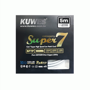 Kuwes Cat7 Ethernet Network Cable 5m CAT7 Gamers Point 8.000 