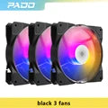 Aigo Pado P16 RGB Silent Fan 120mm Computer Case Water Cooling Large 4Pin CPU Cooler 12cm PC Case Fan Color Lighting ventilador - BAHRAIN