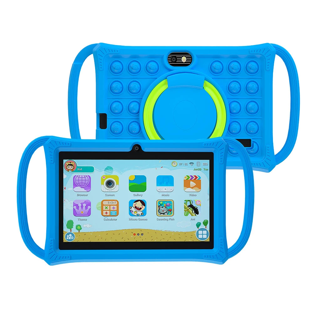 7.0 Inch Kids Tablet Android 12 Quad Core 4GB+64GB WiFi Bluetooth Educational - Gamers Point Bahrain