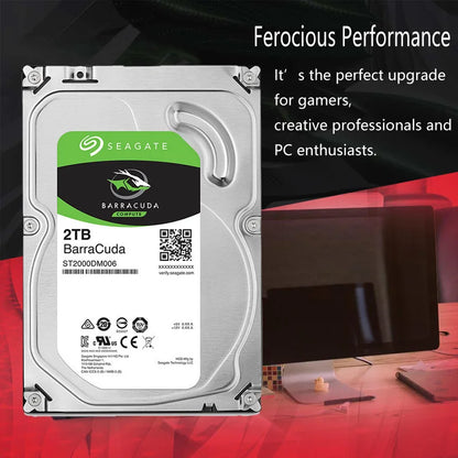 Seagate 2TB Hard Drive Disk HDD Desktop Internal HD 2000GB 2 TB Harddisk 7200RPM 64M 3.5" 6Gb/s Cache SATA III for PC Computer - BAHRAIN Internal Hard Drives Gamers Point 36.000 