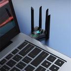 ICANING 1300Mbps Dual-Band USB 3.0 Wi-Fi Adapter (4 Antennas) | Bahrain - Gamers Point Bahrain