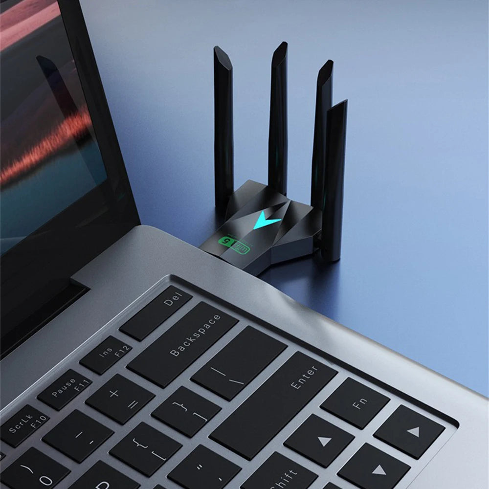 WIFI 1300Mbps Dual-Band USB 3.0 Wi-Fi Adapter (4 Antennas) | Gamers Point Bahrain 1300