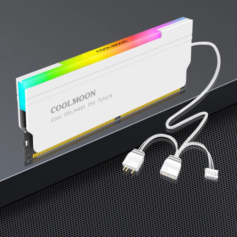 RAM Heatsink Aura Sync DDR4 DDR3 Memory Heat Sink with Thermal Silicone Pad for Desktop Computer PC Memory