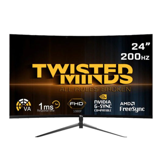 Twisted Minds 23.6" FHD 200HZ, Curved ,VA Gaming Monitor | TM24RFA-200HZ - Now Buy From Gamers Point Store Arad With Best Discounted Price  Call Us Now +973-36820393  Delivery available to all bahrain Full HD Gamers Point 89.000 