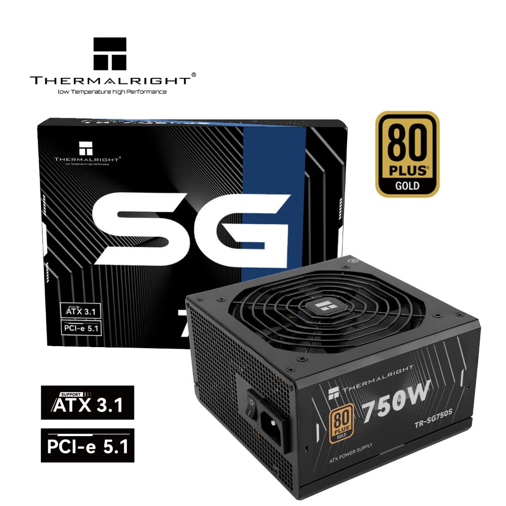 Thermalright 750w Gold Modular Power Supply TR-KG750 (ATX 3.1 PCI 5.1 12Pin GPU) Thermalright Psu  Gamers Point