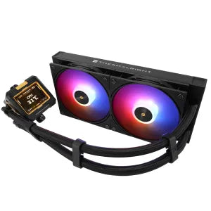 Thermalright FROZEN WARFRAME 240 ARGB 240mm CPU Lequid Cooler “With 2.4 inch LCD screen”Black Thermalright Liqued Cooler  Gamers Point