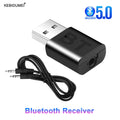 USB Bluetooth 5.0 Receiver Wireless Bluetooth Adapter 3.5mm AUX Jack for PC Car Music AUX Stereo Audio Adapter for TV Headphone - BAHRAIN kebidumei CONNCECTOR  Gamers Point