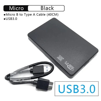 TISHRIC HDD Case SATA to USB3.0  HDD Enclosure 2.5 inch Hard Drive Case Support  6Gbps Mobile External HDD Case for PC Laptop - BAHRAIN