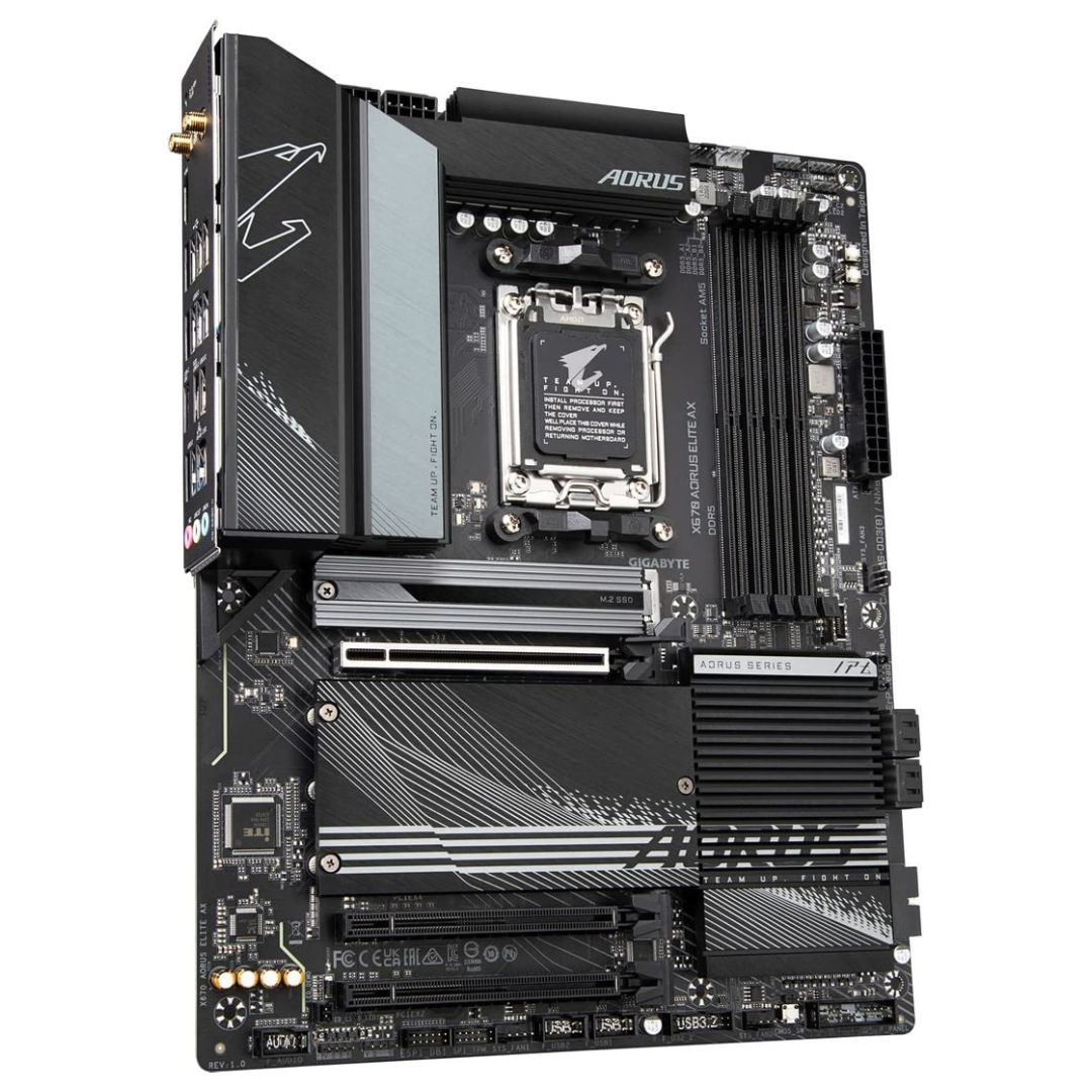 Gigabyte X670 AORUS Elite AX DDR5 AM5 Motherboard Now Buy From Gamers Point Store Arad With Best Discounted Price Call Us Now +973-36820393 Delivery available to all bahrain AMD Motherboard Gamers Point 129.000 