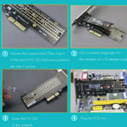 GLOTRENDS M.2 NVMe SSD Adapter PCIe X4 High-Speed 4TB Support