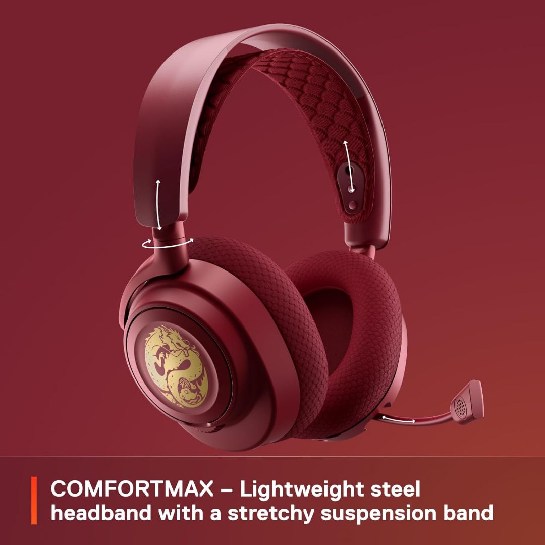 SteelSeries Arctis Nova 7 Wireless Gaming Headset – Dragon Edition