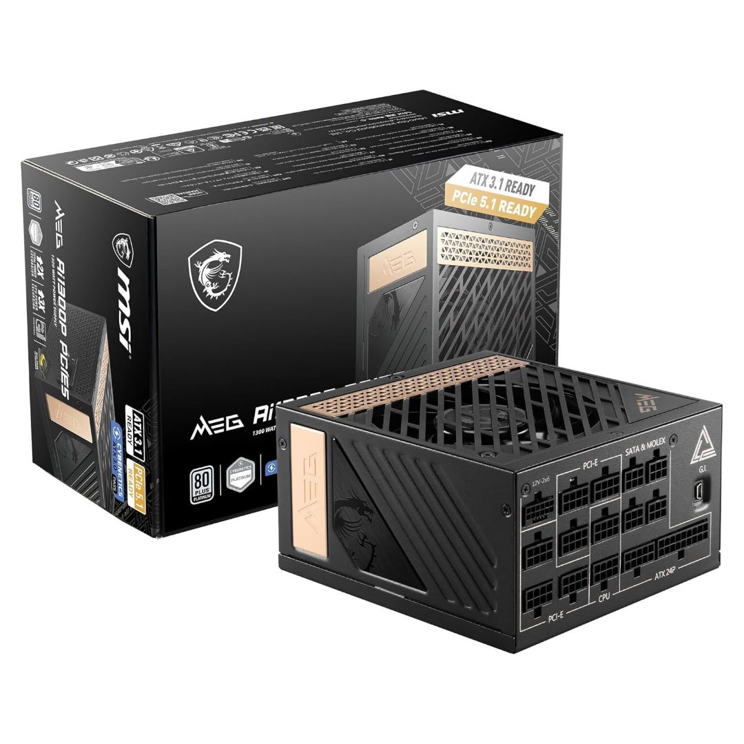 MSI MEG Ai1300P PCIE5 1300W Platinum Fully Modular PSU