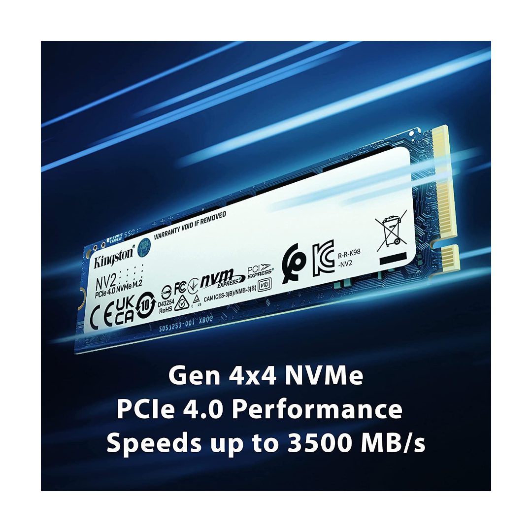 Kingston NV2 M.2 2280 NVMe Internal SSD | PCIe 4.0 Gen 4x4-1TB M.2 Gamers Point 35.000 