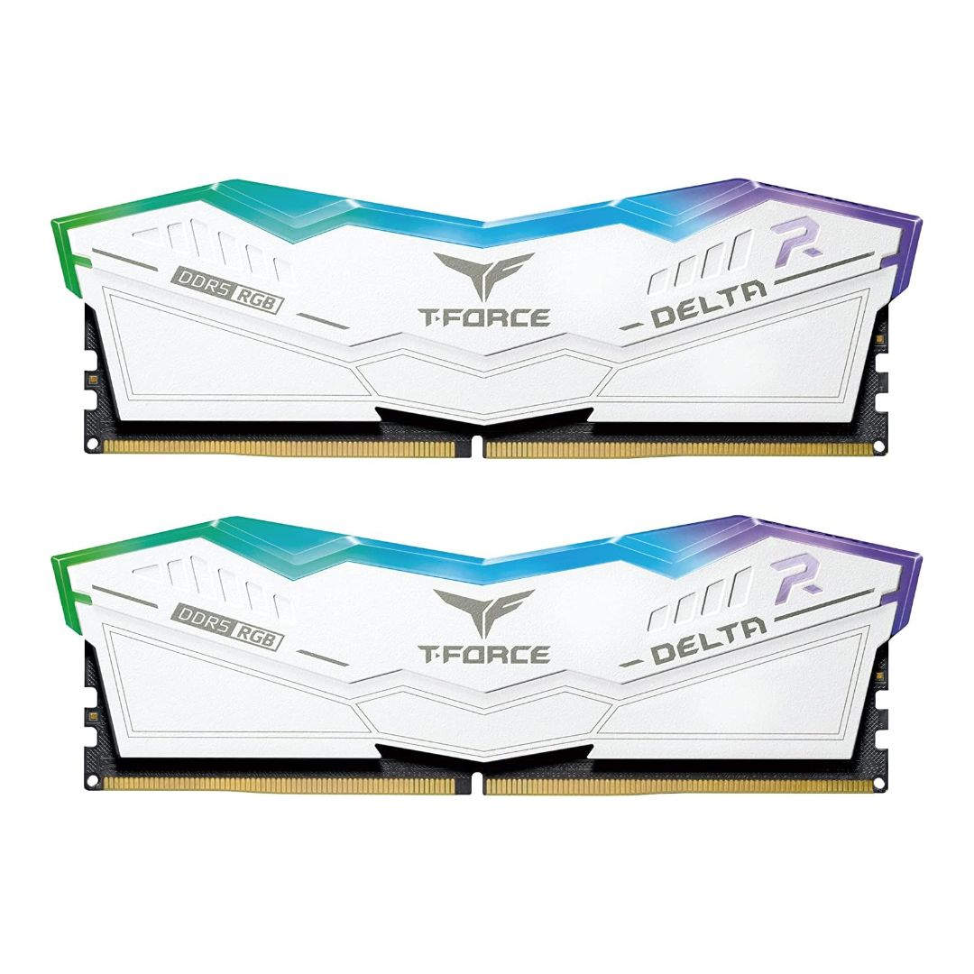 TEAMGROUP T-Force Delta RGB DDR5 RAM 32GB Kit (2x16GB) RAM-6000MHZ RAM Gamers Point 69.000 