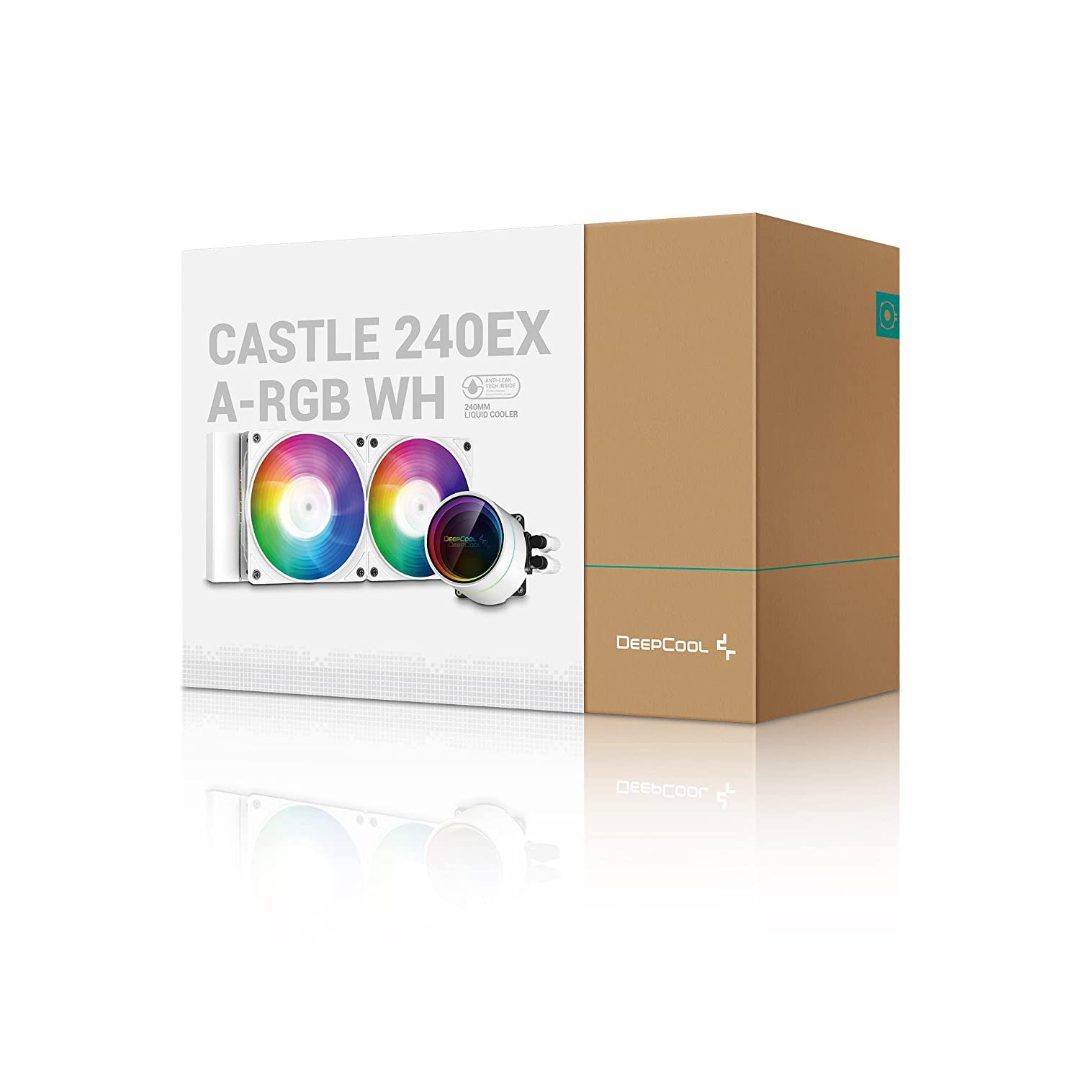 DeepCool CASTLE 240EX A-RGB AIO Liquid CPU Cooler-GPC Water Cooler Gamers Point 38.000 