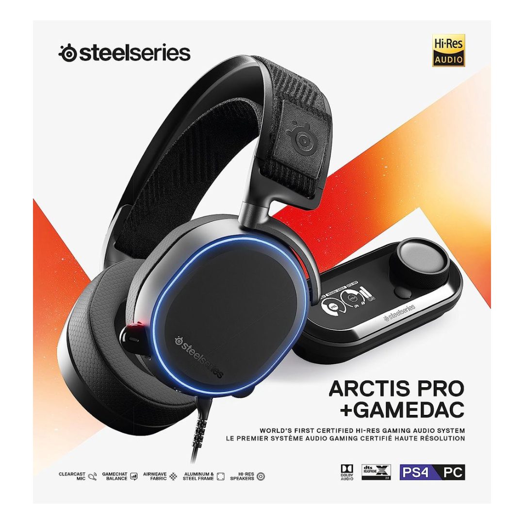 Steelseries Arctis Pro + GameDAC Gaming Headset - GPC Headset Gamers Point 89.000 