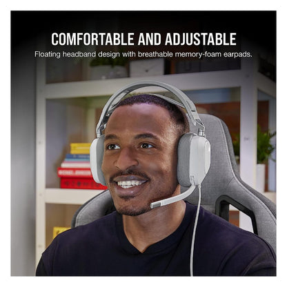 Corsair HS80 RGB Wired Premium Gaming Headset - WHITE - GPC Headset Gamers Point 58.000 